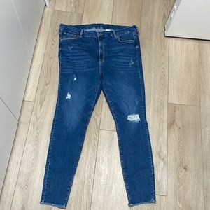 Super skinny high waist ankle length denim